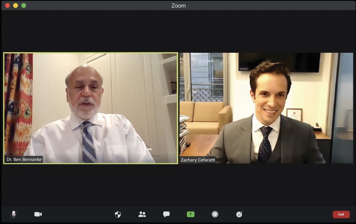 Zachary Cefaratti and Ben Bernanke, Webinar